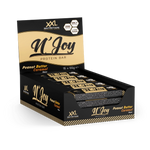 Nutty and delicious N'Joy Protein Bar in Peanut Butter Caramel flavor, great for a high-protein snack.