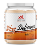 Tasty XXL Nutrition Whey Protein in Salted Caramel flavor, perfect for post-workout muscle repair and growth. 1000gr.