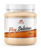 Tasty XXL Nutrition Whey Protein in Salted Caramel flavor, perfect for post-workout muscle repair and growth. 450gr.