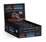 Delicious High Protein Bar 2.0 in Chocolate flavor, delivering 25 grams of protein with low sugar content.