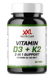 Elevate your health with Vitamin D3 + K2 by XXL Nutrition in Aruba, Bonaire, Curacao, and Sint Maarten. 